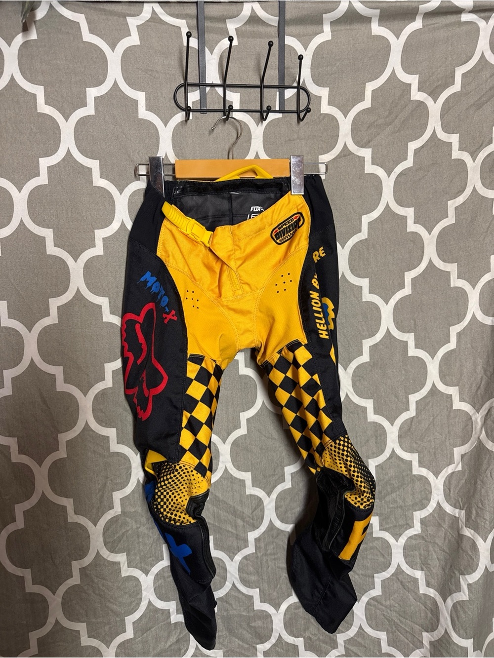 Fox Racing 180 Youth Motocross Dirt Bike Pants Yellow Black Size 10-26